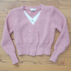 Pink Crop Sweater | Womens